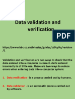 Data Validation and Verification - BBC Bitsize