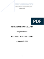 09 - PROGRAM NAUCZANIA - KSZTAŁCENIE ŚŁUCHU c6 - Państwowa Szkoła Muzyczna I ST Im Janiny Garści W Jeleniej Górze