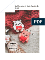 PDF Croche de Chaveiro de Gato Receita de Amigurumi Gratis