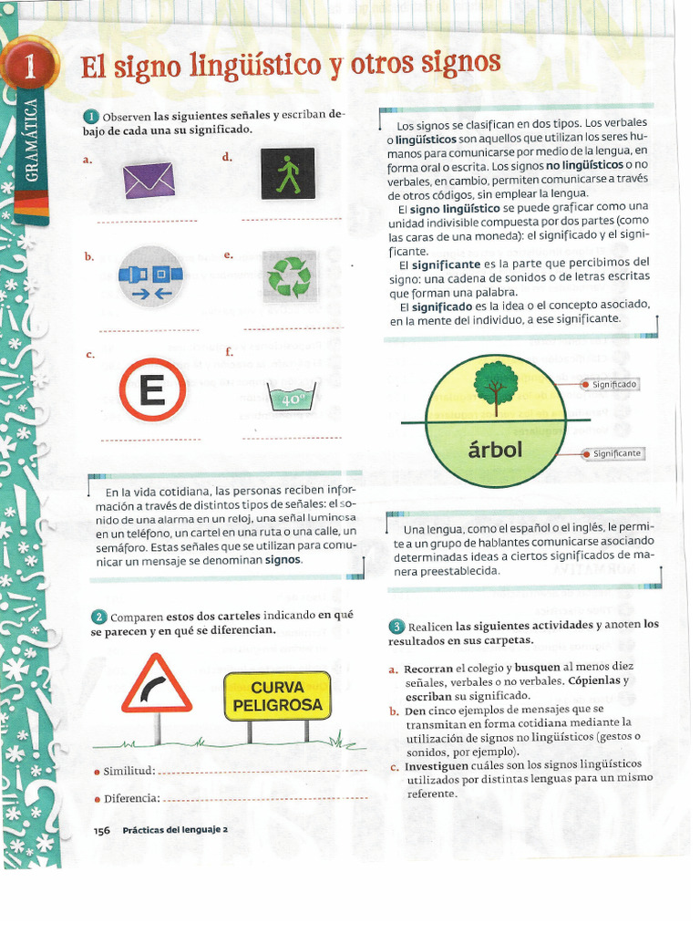 El signo lingüístico y otros signos | PDF
