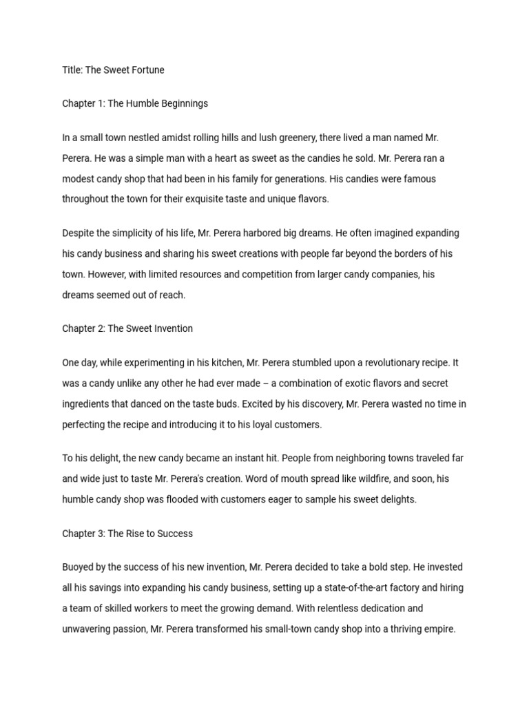 Title the sweet fortune pdf candy food and drink