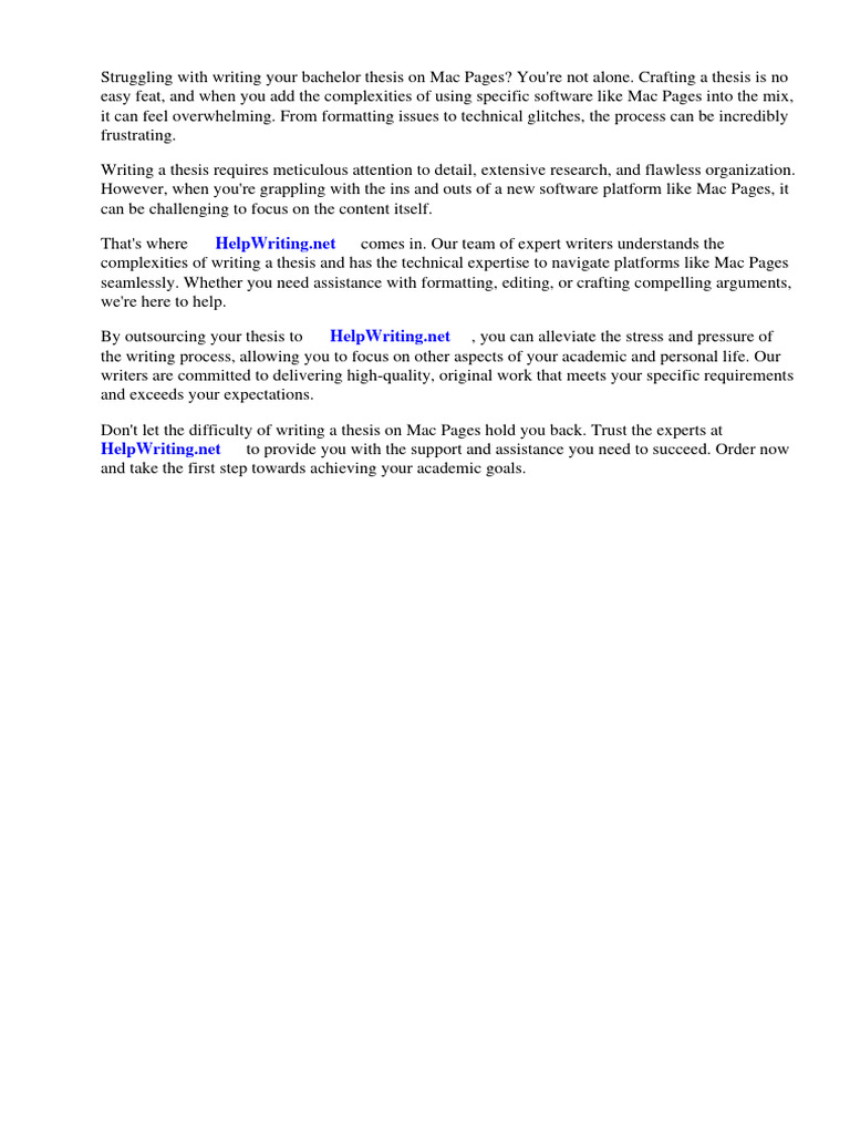 Bachelor Thesis Mac Pages Pdf