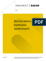 Roczny Bilans Nastrojów Społecznych: Komunikat Z Badań