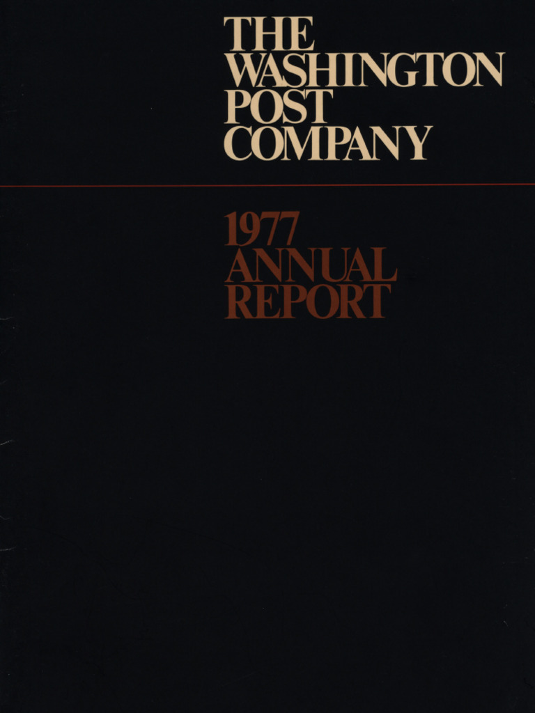 Washington Post AR 1977 | PDF