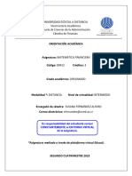 Universidad Estatal A Distancia Vicerrectoría Académica Escuela de Ciencias de La Administración Cátedra de Finanzas