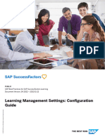 Sap SF Learning - Management - Settings - Configuration - Guide