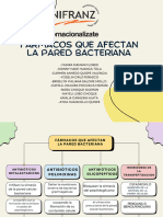 Mapa Conceptual de Los Fármacos Que Afectan La Pared Bacteriana