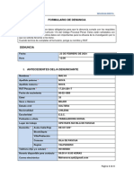 Formulario de Denuncia