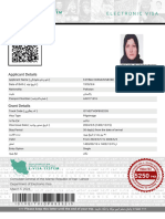 Electronic Visa: Applicant Details