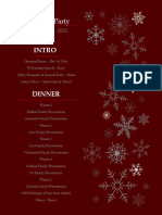 Christmas Party 2022 Programme
