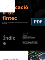 Negro Naranja Oscuro Simple Digital Tecnología Financiera (Fintec) Presentación de Technología