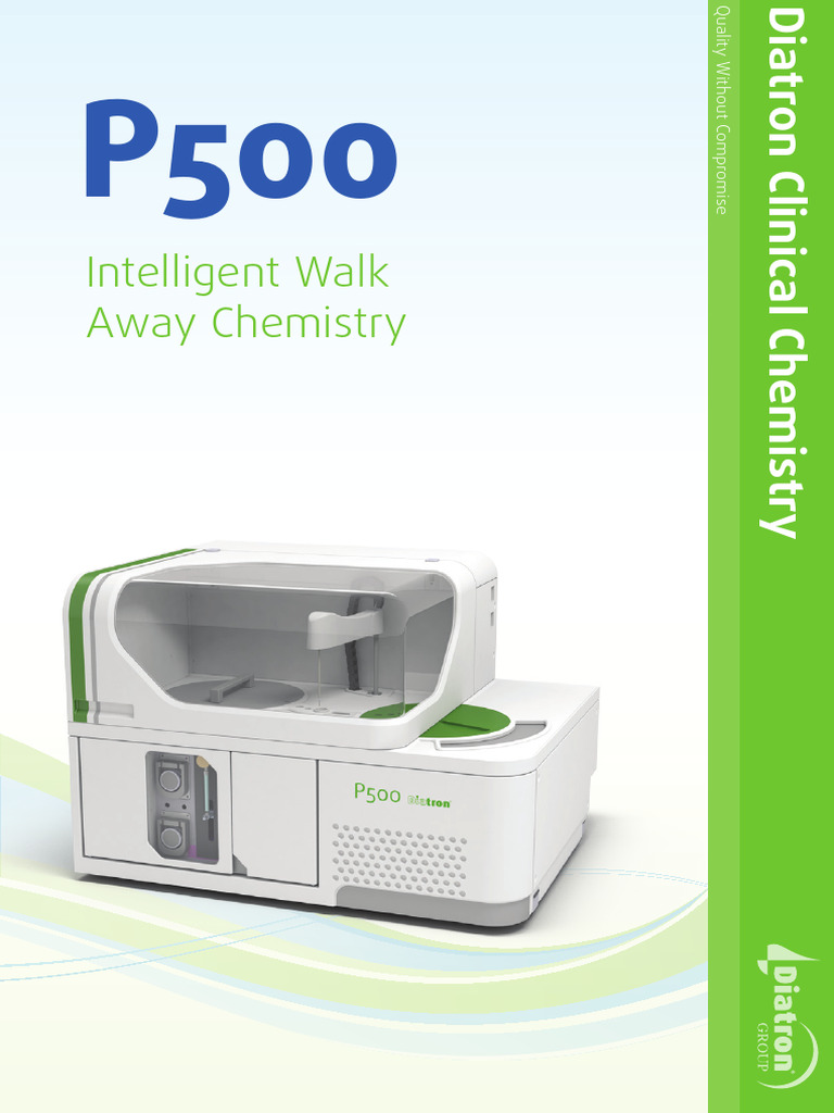 Clinical Chemistry - Diatron P500 | PDF | Automation | Usability