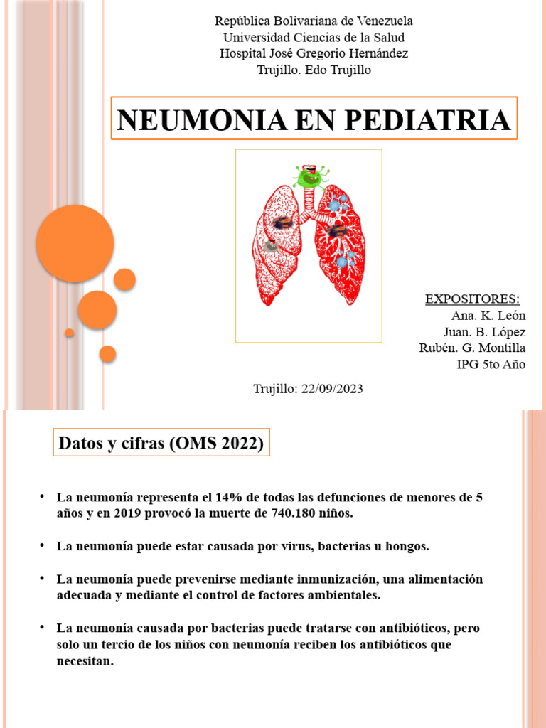 Neumonia En Pediatria Pdf Neumonía Inflamación