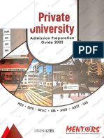 MENTORS Private University Admission Guide For Spring 2023