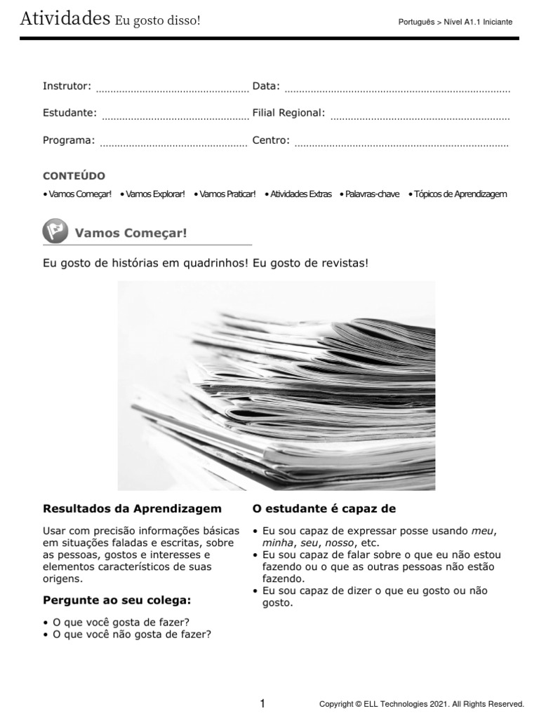 Leccion 05 | PDF | Artes Linguísticas e Disciplina | Estudos de Línguas ...