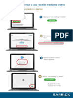 Instructivo para Ingresar A La Reunión Por Webex.