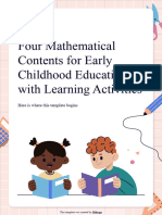 En Four Mathematical Contents For Early Childhood Education With Learning Activities by Slidesgo