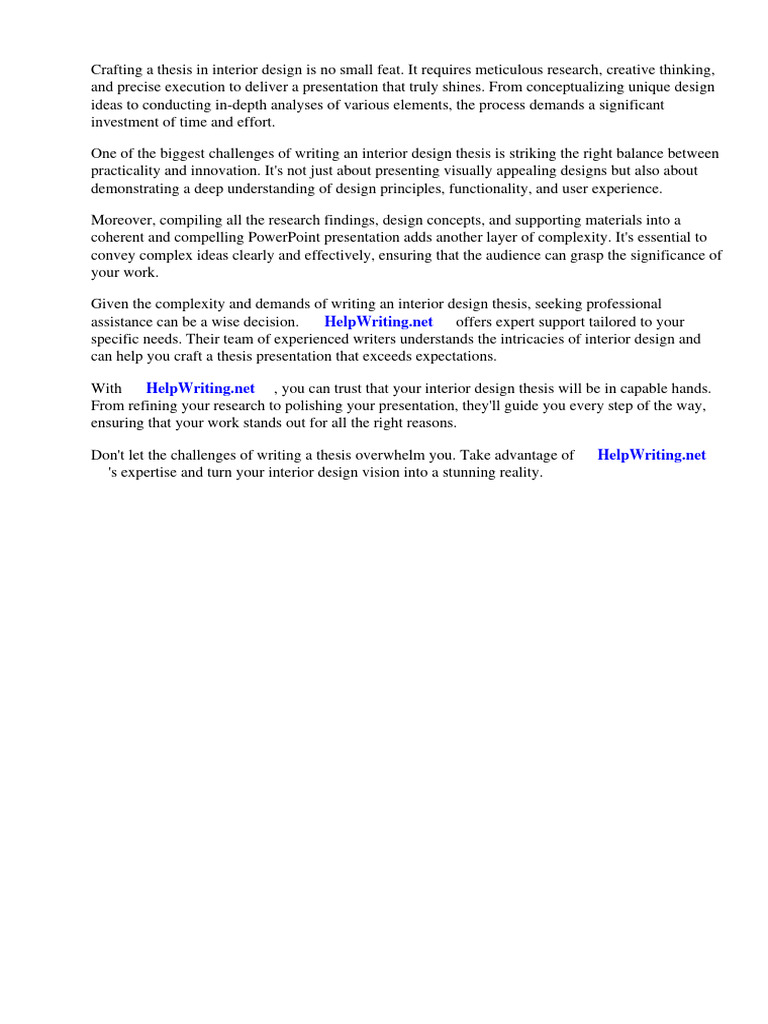 Interior design thesis powerpoint presentation pdf microsoft power
