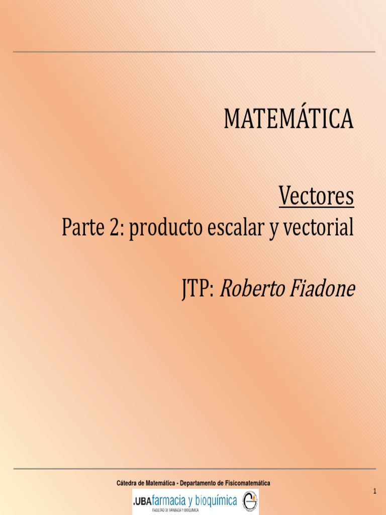 Producto Escalar y Vectorial en ℝ3 | PDF | Ciencia y matemáticas ...