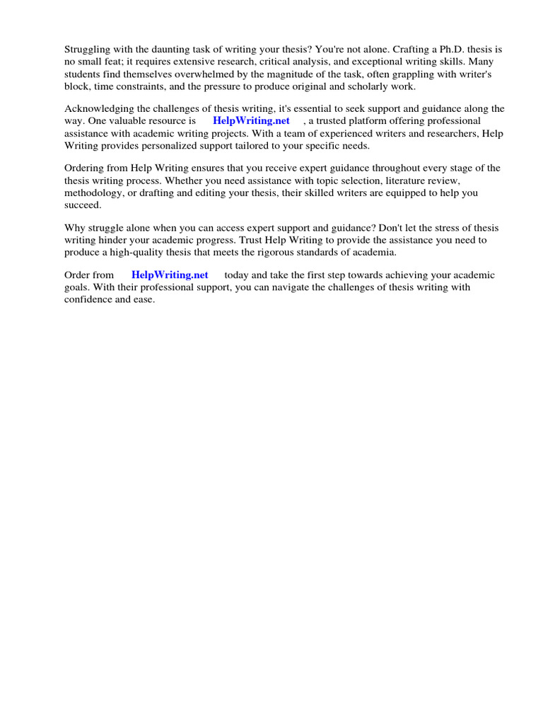 Acknowledgment PHD Thesis Sample PDF