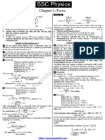 SSC English Version Physics Note Chapter 3 Force 1