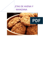 Postre - Receta - Galletas de Avena Y Manzana