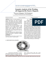 The Rotordynamics Analysis of The Washing Machine Shaft Supported by Passive Magnetic