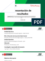 Presentación de Resultados