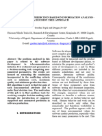 Mipro2003 - Software Quality Prediction Based On Information Analysis - A Decision Tree Approach