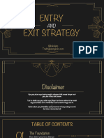 Entry & Exit Strategy