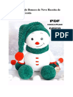 PDF Croche de Boneco de Neve Receita de Amigurumi Gratis