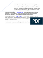 Stress Management PHD Thesis PDF