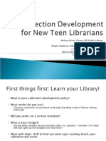Collection Development For New Teen Librarians
