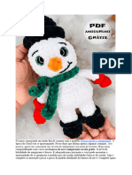 Alegre Boneco de Neve Amigurumi Receita Gratis