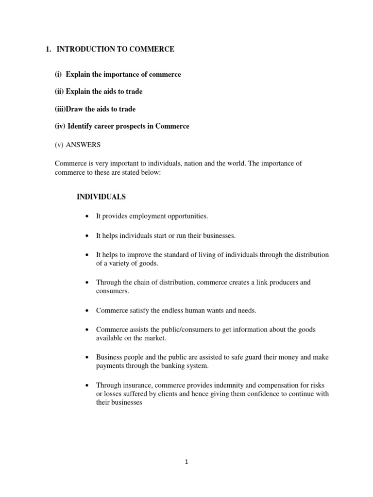 Commerce Introduction Pdf Retail Discounts And Allowances