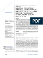 Impact of The COVID-19 Pandemic and New Normal Implementation On Credit Risk and Profitability of Indonesian Banking Institutions