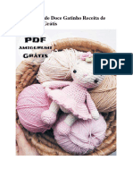 PDF Croche de Doce Gatinho Receita de Amigurumi Gratis