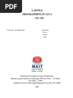 Programming - in - JavaLabmanual CIC 258