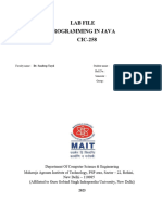 Programming - in - JavaLabmanual CIC 258