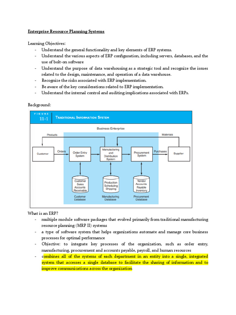 Ais Erp Pdf Data Warehouse Enterprise Resource Planning