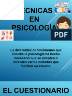 Técnicas en Psicología.