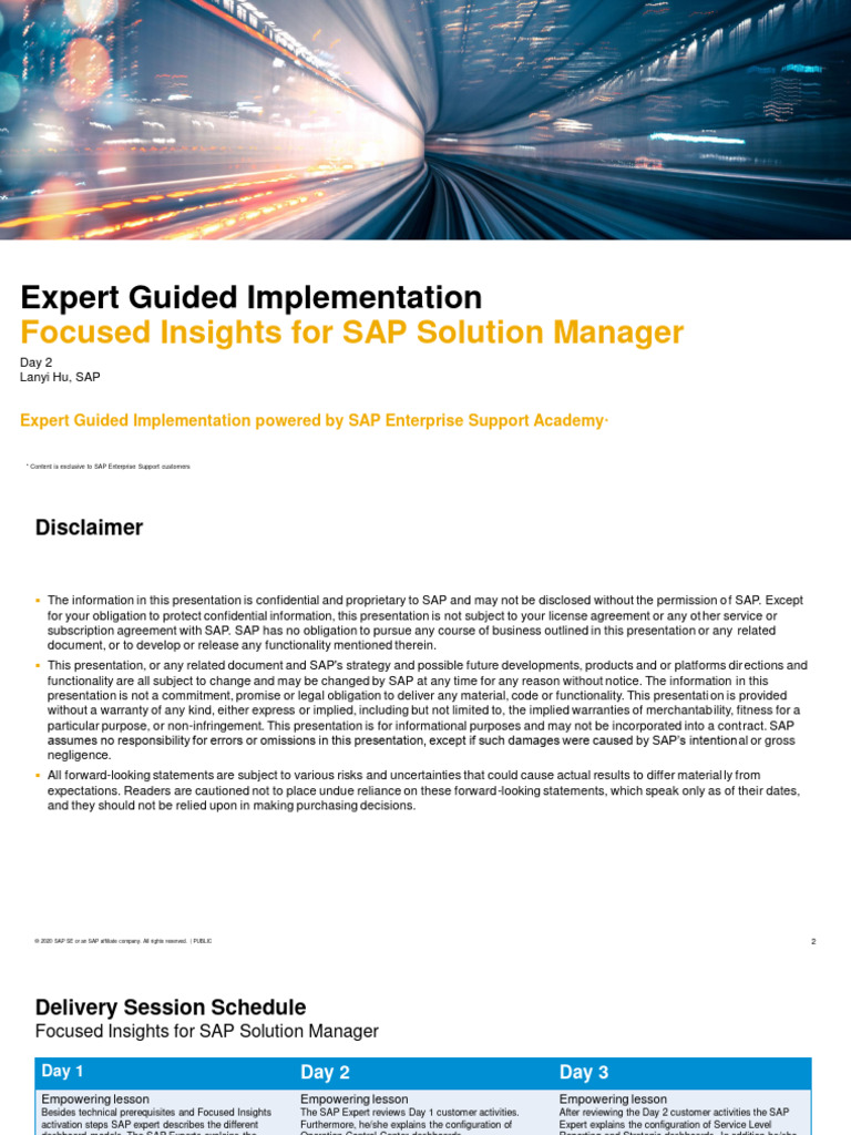 SAP Solution Manager: Day 2 OCC Dashboard | PDF | Technology & Engineering