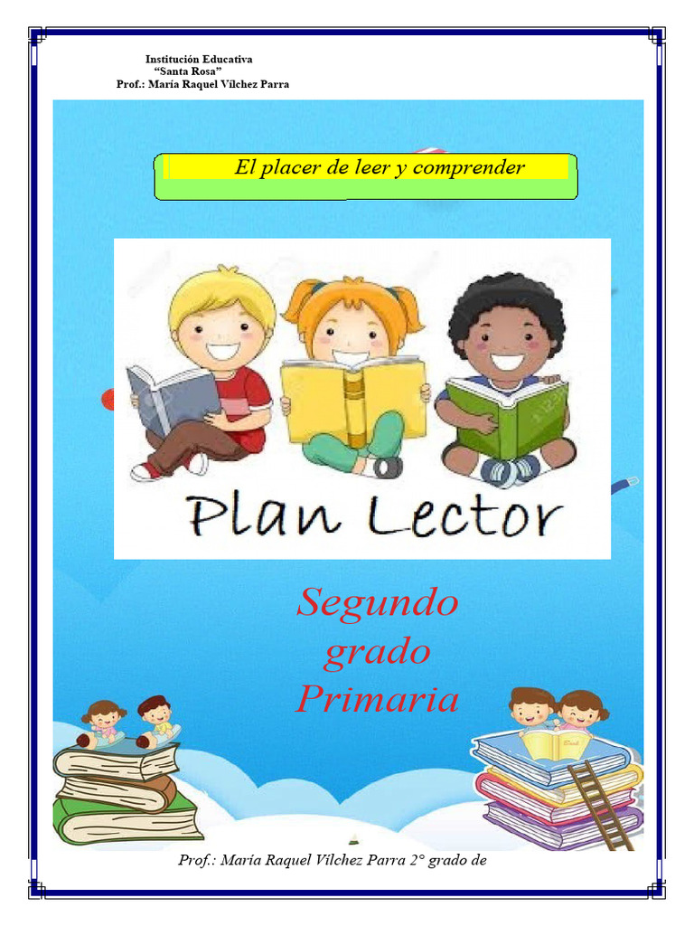 Plan Lector para Segundo Grado 2023 | PDF | Maestros | Aprendizaje