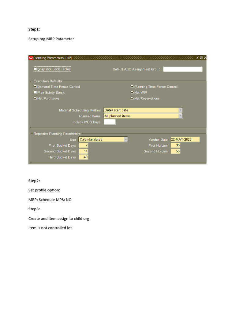 MRP Document PDF