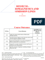 10211EC10 - Electromagnetics and Transmission Lines: by Dr. Saravanan