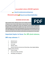 Economic Botany Topics To Focus and Syllabus