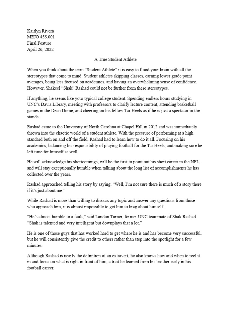 Shakeel Rashad: Balancing Sports and Education | PDF