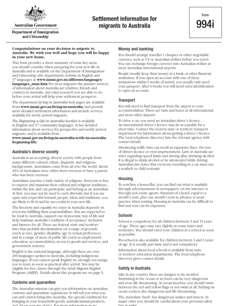 994i Australia | PDF