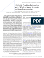 A Trust-Based Reliable Confident Information Coverage Model of Wireless Sensor Networks For Intelligent Transportation1