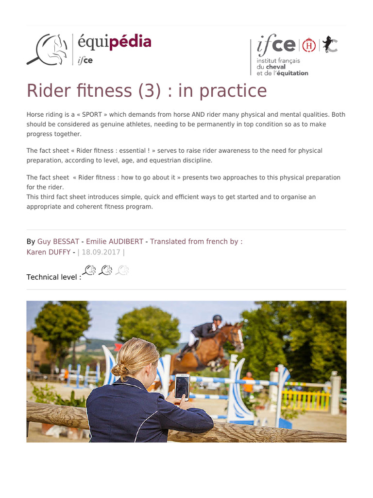Essential Rider Fitness Program Guide | PDF | Physical Fitness ...